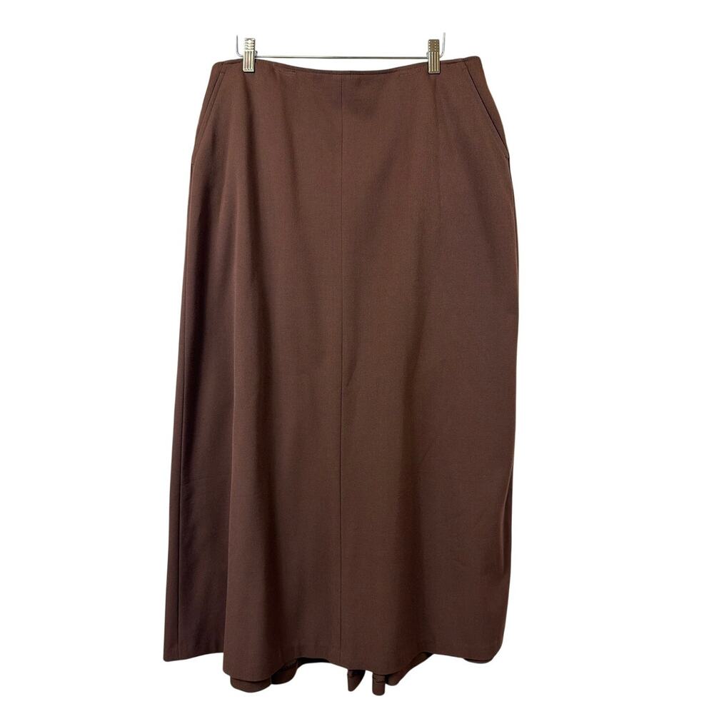 Nordstrom Brown Two Pocket Lined Skirt Size 16